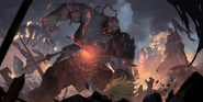 Sion Returned "Legends of Runeterra" Illustration (by Riot Contracted Artists Sixmorevodka Studio)