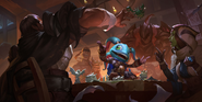 Fizz Finslayer "Legends of Runeterra" Illustration 1 (by Riot Contracted Artists Caravan Studio)