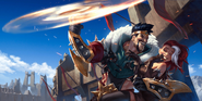 Draven "Legends of Runeterra" Illustration 1 (by Riot Contracted Artists Sixmorevodka Studio)