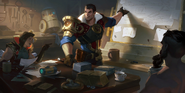 Jayce "Legends of Runeterra" Illustration 1 (by Riot Contracted Artists Sixmorevodka Studio)