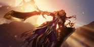 Leona "Legends of Runeterra" Illustration 2 (By Riot Contracted Artists Sixmorevodka Studio)