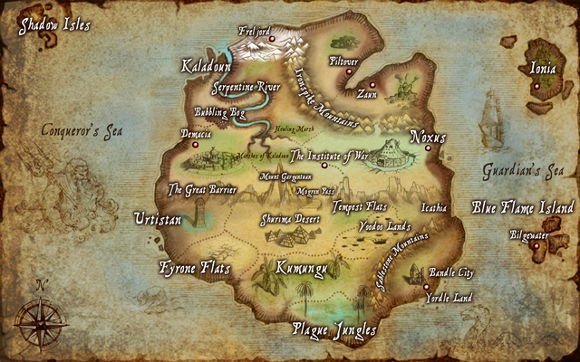 Runeterra Map old