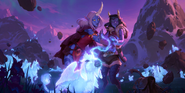 Soraka "Legends of Runeterra" Illustration 1 (by Riot Contracted Artists Sixmorevodka Studio)