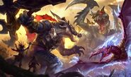 Prehistoric Anivia, Cho'Gath, and Renekton