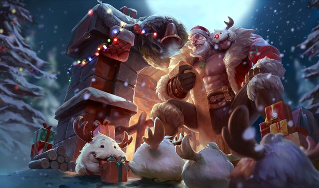 Reindeer Poros in the Santa Braum Splash