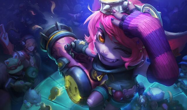 Poro & Poro doll in the Riot Girl Tristana Splash