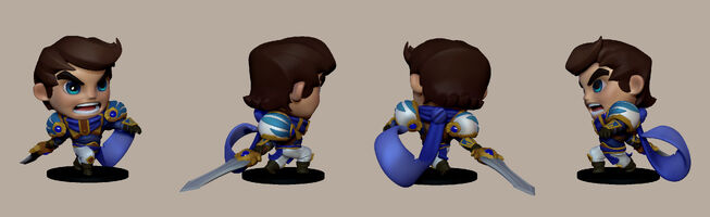 Garen Figurine Model (vom Riot-Künstler Josh 'GrumpyMonkey' Singh)