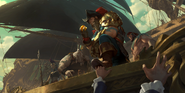 Gangplank "Legends of Runeterra" Illustration 1 (by Riot Contracted Artists Sixmorevodka Studio)