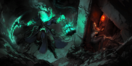 Thresh "Legends of Runeterra" Illustration 1 (by Riot Contracted Artists Sixmorevodka Studio)