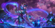 Spirit Blossom Evelynn "Legends of Runeterra" Illustration 1 (by Riot Contracted Artists Envar Studio)