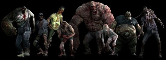 Current Special Infected, from left to right: Charger, Hunter, Spitter, Jockey, The Tank, Witch, Boomer, Smoker.