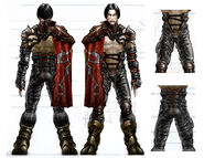 Arnold Ayala's concept art of the vampire Raziel's body (SR1).