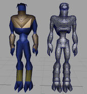 Early iterations of Raziel's character model (SR2).