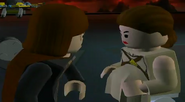 Padmé pregnant with Luke and Leia in the video games.