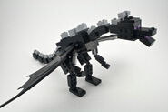 The final design of the LEGO Ender Dragon