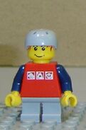 Some speculate that this minifigure from 7641 is a younger version of the Pepper character.