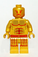 The Golden King with helmet and armour removed.