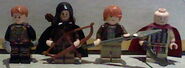 The minifigures included in the set.