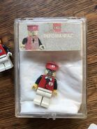 The prototype of the first physical Infomaniac minifigure