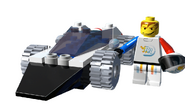 An early render of Rocket Racer for LEGO Racers, with various design differences