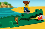 Jake the Snake Blake and his crocodile in LEGO Chess