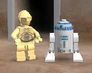 With R2-D2 in LEGO Star Wars II: The Original Trilogy