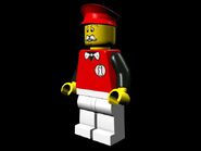 An early render of the Infomaniac for Island Xtreme Stunts with his LEGO Island 2 design