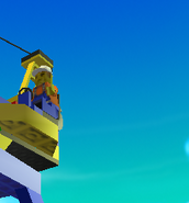 The Workman Jon minifigure that appears on the crane in town on Sandy Bay