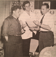 Clampett with Melvin Millar and Warren Foster circa. 1940