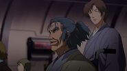 Yasaburō listens as Ranzō Saotome starts to respect Alto in Episode 24.