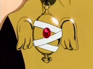 Healing Angel's initial miscolor as gold in the anime.