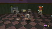 Spooky Bowser Statues