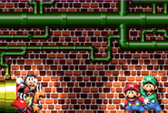 New York City underground sewer system in Mario Bros.