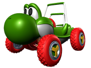 The Turbo Yoshi's appearance in Mario Kart: Double Dash!!