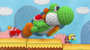 Yoshi's appearance in Yarn Yoshi (beta)