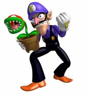 Mario Party 3 artwork of Waluigi based on the minigame