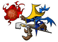 Mage noir dans Mario Slam Basketball