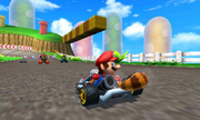 MariousingSuperLeafinMarioKart7