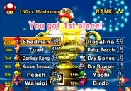 A 3-Star Rank in Mario Kart Wii.