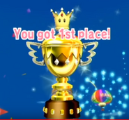 Getting a gold trophy in the Special Cup.