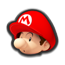 Baby Mario icon in Mario Kart 8.