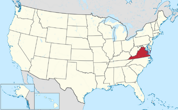 Map of Virginia