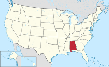 Map of Alabama