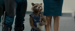 Rocket holding Groot