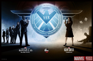 Promotional image for Agents of S.H.I.E.L.D. and Agent Carter, collectively known as Marvel Heroes