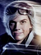 Quicksilver portrayed by Evan Peters in the revised Earth-10005 timeline.