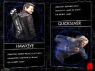 Two Avengers-Hawkeye-Quicksilver