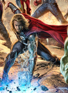 Thor in Avengers promo art.