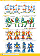 Front, side, and back view of Blizzard Man.