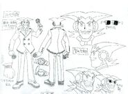 Count Zap anime design sheet.